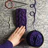 Braided Cable Mug Coozie Knit Pattern