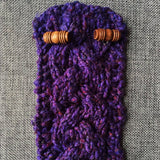 Braided Cable Mug Coozie Knit Pattern