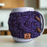 Braided Cable Mug Coozie Knit Pattern