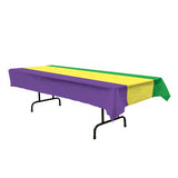 Beistle 57940GGP Mardi Gras Tablecover Pack of 12