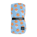 Big Kid Cloud Blanket Basketball Hoops