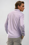Mauro Long Sleeve Check Tech Shirt - Lavender