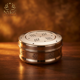 Stainless Steel Coriander Storage Box with Air Ventilation Holes | Dhaniya Dibba/Dibbi - medium