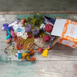 Fall Into Color Recycled Sari Silk Yarn Bundle - Golden Ticket Giveaway