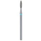 DIAMOND NAIL DRILL BIT, "FLAME", BLUE, HEAD DIAMETER 2.1/8MM (FA10B021/8) - STALEKS™