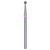 DIAMOND NAIL DRILL BIT, "BALL", RED, HEAD DIAMETER 2.5MM (FA01R025) - STALEKS™