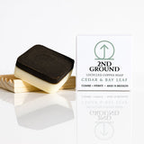 Cedar & Bay Leaf Coffee Soap — 2-in-1 Exfoliating Bar