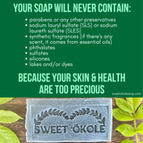 Charcoal Soap Tea Tree Soap, Microbiome Friendly Cleanser Bar