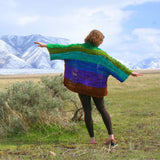 Chi Rainbow Ribbon Kimono Jacket Knit Pattern
