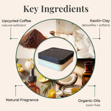 Lavender Upcycled Coffee Soap – Cleanse + Hydrate