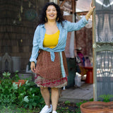 Mini Sari Wrap Skirt