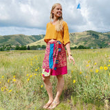 Mini Sari Wrap Skirt