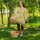 Aanya Adjustable Short Kaftan – Boho Kaftan Tunic Made from Reclaimed Sari