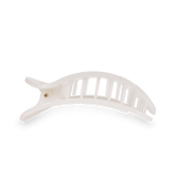 Coconut White Medium Flat Round Hair Clip