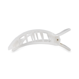 Coconut White Medium Flat Square Hair Clip