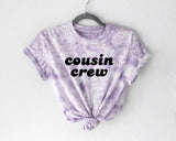 Custom Cousin Crew Tie Dye Tees and Bodysuits
