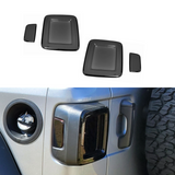 Smoked Tail Light Covers for 2018-2026 Jeep Wrangler JL (Halogen Tail Lights)