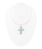 Cross Pendant and Sterling Silver Necklace