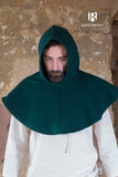 Wool Cowl Cucullus Green