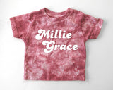 Personalized Tie Dye Baby or Toddler Outfit