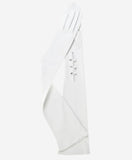 Angelina (ivory) - Italian silk lined 16-button length leather bridal / opera gloves