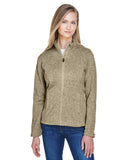 Ladies Bristol FullZip Sweater Fleece Jacket gREY HEATHER XS(D0102H763D6)