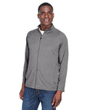 Mens Stretch TechShell compass FullZip DK gREY HEATHER S(D0102H76K26)