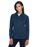 Ladies Stretch TechShell compass FullZip DK gREY HEATHER S(D0102H76NEP)