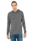 Unisex Jersey LongSleeve Hoodie HEATHER NAVY XS(D0102H789AX)