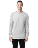 Unisex garmentDyed LongSleeve TShirt BLAcK S(D0102H7DEL2)