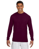 Mens cooling Performance Long Sleeve TShirt ATHLETIc ORANgE S(D0102H7KA1J)
