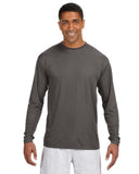 Mens cooling Performance Long Sleeve TShirt ATHLETIc ORANgE S(D0102H7KBgJ)