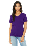 Ladies Relaxed Jersey VNeck TShirt BERRY S(D0102H7KHN8)