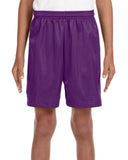 Youth Six Inch Inseam Mesh Short BLAcK XS(D0102H7KQA2)