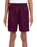 Youth Six Inch Inseam Mesh Short BLAcK XS(D0102H7KQI8)