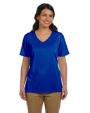 Ladies EssentialT VNeck TShirt BLAcK S(D0102H7M5HP)