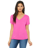 Ladies Slouchy VNeck TShirt BLAcK S(D0102H7W196)