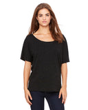 Ladies Slouchy TShirt WHITE MARBLE S(D0102H7W53T)
