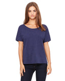 Ladies Slouchy TShirt WHITE MARBLE S(D0102H7W58X)