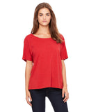 Ladies Slouchy TShirt WHITE MARBLE S(D0102H7W5gX)