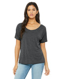 Ladies Slouchy TShirt WHITE MARBLE S(D0102H7W5VJ)