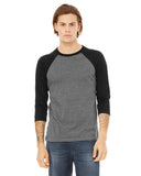 Unisex 34Sleeve Baseball TShirt gRY cHR BLK TRB S(D0102H7WgLP)