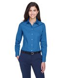 Ladies crown Woven collectionSolid Oxford LIgHT BLUE S(D0102H7YRFP)