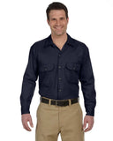 Unisex LongSleeve Work Shirt NAVY S(D0102H7Z2N8)
