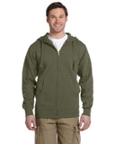 Mens OrganicRecycled FullZip Hooded Sweatshirt BLAcK 2XL(D0102H7Zg2T)