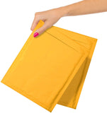 Pack of 25 gold Kraft Bubble Padded Envelopes 85 x 11 Kraft Bubble Peel and Seal Envelopes Yellow Kraft Bubble Mailers 8 12 x 11
