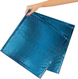 Metallic Blue Bubble Mailers 15 x 17 Poly Padded Envelopes Pack of 10 Self Adhesive Padded Shipping Envelopes Peel and Seal Mail