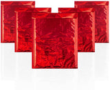 Pack of 25 Hot Red Bubble Mailers 85 x 11 glamour Padded cushion Envelopes with Peel and Seal closure 8 12 x 11 Metallic Foiled 