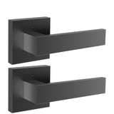 VEVOR Dummy Door Lever, 2 PCS Non-Turning Single Side Push/Pull Handle, Contemporary Square Door Lever Set, Reversible for Right