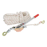 VEVOR Rope Puller, 3/4 Ton (1,653 lbs) Pulling Capacity, with 100 of 0.6 dia. Rope, 2 Hook, Come Along Winch, Heavy Duty Ratche